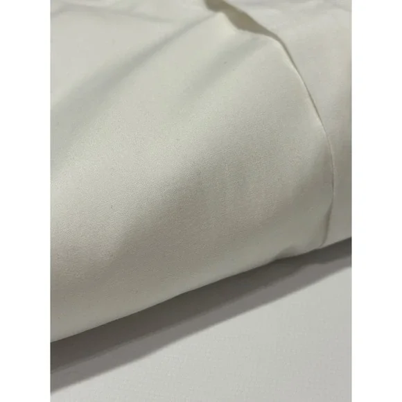 Yves Saint Laurent White Vtg French Cuff Formal Dress Shirt Mens 17 34-35 Logo
